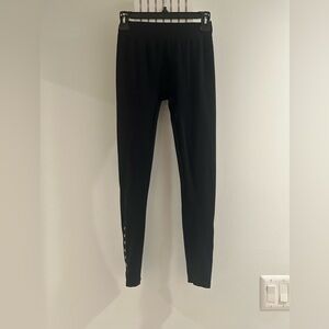 Ladies Black Stretc Leggings with metal details Comfortable Everyday Pants